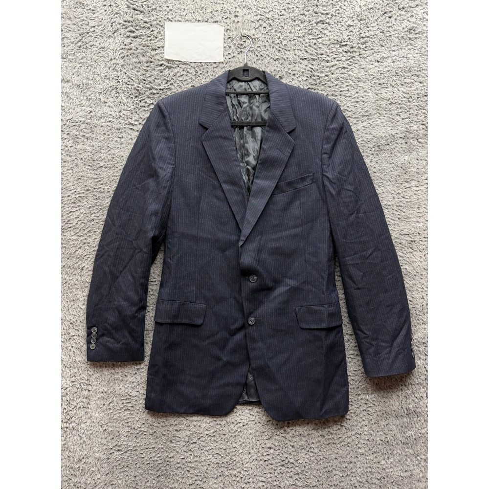 Vintage Christian Dior Pinstripe Tailored Blazer Jacket Black Mens Size M/L